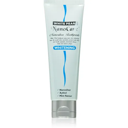 White Pearl NanoCare Whitening Pastă de dinți cu nanoparticule de argint impotriva petelor de pe smalțul dinților 100 g