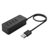 Hub USB Orico W5P-U2, 4 X USB 2.0, cablu 1m (Negru)