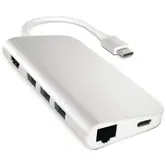 Docking Station Satechi ST-TCMAS, 1 x HDMI, 1 x Gigabit, 1 x USB-C, 3 x USB-A (Argintiu)