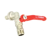 Robinet sfera dublu serviciu KC1 Ferro, filet exterior, alama, argintiu, maner, 1/2