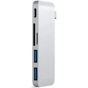 Hub USB Satechi ST-TCUPS, 2 x USB 3.0, USB Type-C (Argintiu)