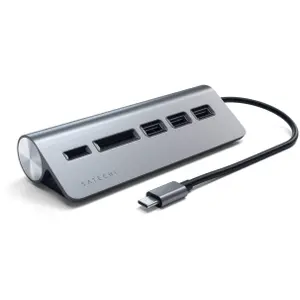 Hub USB Satechi ST-TCHCRM, 3 x USB 3.0, USB Type-C (Gri)