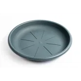 Farfurie ghiveci Dalia, plastic, rotund, antracit, diametru 45 cm