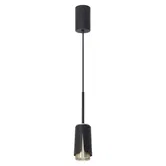 Suspensie Flower, 1 x GU10, aluminiu, negru