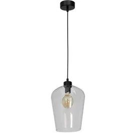 Suspensie Santiago, 1XE27, 60 W, metal/sticla, negru