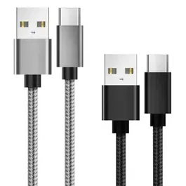 Set cabluri de date Lemontti LSETCTYPC2, Type-C, 0.5 m + 1 m (Gri/Negru)