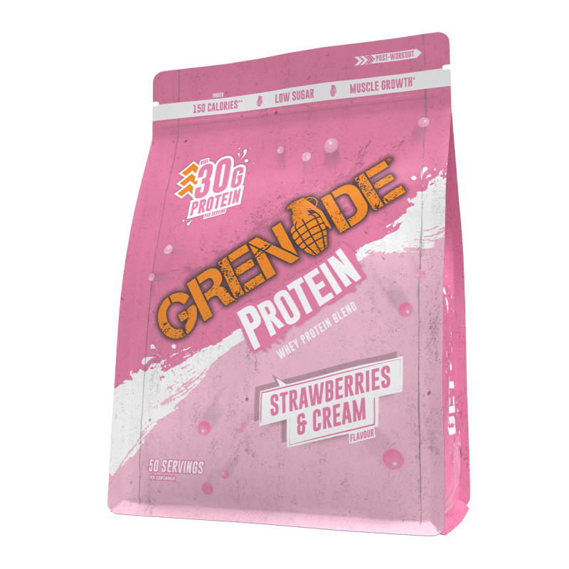 Proteine din zer Protein Powder Strawberries and Cream, 2kg, Grenade