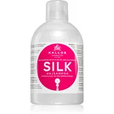 Kallos KJMN Professional Silk sampon matasos pentru par uscat si sensibil 1000 ml