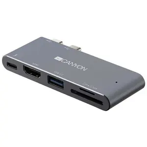Docking Station Canyon CNS-TDS05DG, Thunderbolt, 1 x USB, 1 x HDMI (Gri)
