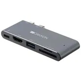 Docking Station Canyon CNS-TDS05DG, Thunderbolt, 1 x USB, 1 x HDMI (Gri)