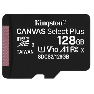 Card de memorie MicroSD Kingston Canvas Select Plus, 128GB, UHS-I, Class 10 + Adaptor SD