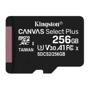 Card de memorie MicroSD Kingston Canvas Select Plus, 256GB, UHS-I, Class 10 + Adaptor SD