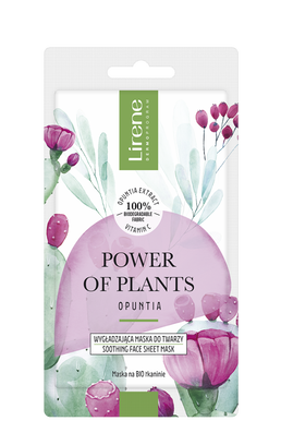 Masca faciala calmanta Power of Plants Opuntia, 1 bucata, Lirene
