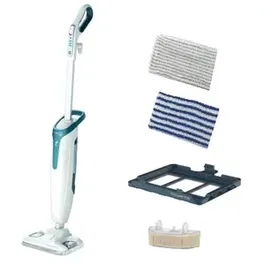 Mop cu abur Rowenta RY6597WH Steam Power, 1200W, 0.6L, filtru anticalcar, 3 setari ale aburului (Alb)