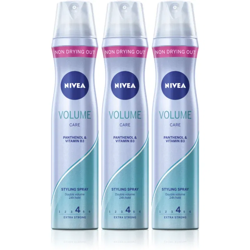 NIVEA Volume Care fixativ pentru volum maxim 3 x 250 ml