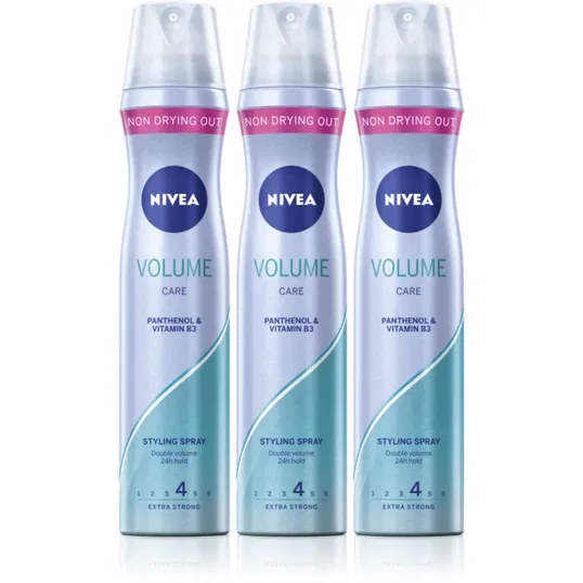NIVEA Volume Care fixativ pentru volum maxim 3 x 250 ml