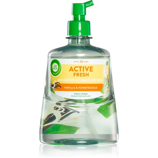 Air Wick Active Fresh Vanilla & Honeysuckle odorizant de camera rezervă 228 ml