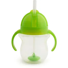 Munchkin Click Lock™ Tip & Sip ceasca cu pai cu greutăți Green 6 m+ 207 ml