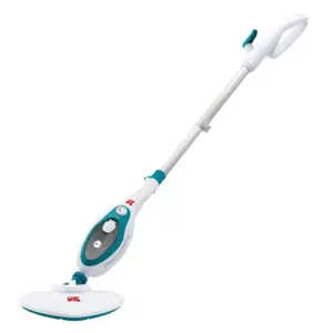 Aparat de curatat cu aburi Daga Di4 Steam Clean Multi 10, 1500 W, regulator aburi, 0,38 l, autonomie nelimitata, tub extensie, 10 accesorii incluse (Alb/Albastru)