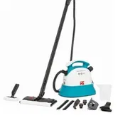 Aparat de curatat cu aburi Daga Di4 Steam Clean Caddy 2 in 1, 1500 W, 4 bar, capacitate 1.1 l, autonomie 25 min, dubla utilizare, 10 accesorii (Alb/Albastru)