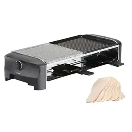 Plita Grill/Raclette electrica Princess 0116282001001, 1200 W, 42 x 21 cm, temperatura 225°C (Negru/Gri)