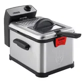 Friteuza Princess Superior 0118300101050, 3200 W, 3 l, temperatura pana la 190°C, tehnologia "Cool zone" (Negru/Inox)