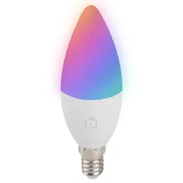 Bec Smart Lanberg SM01-WBE14, Wi-Fi, RGBW LED, E14, 5W, 450 lumeni (Alb)