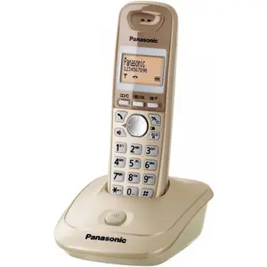Telefon Fix Panasonic KX-TG2511PDJ, display LCD, memorie 50 numere, 5 melodii (Bej)