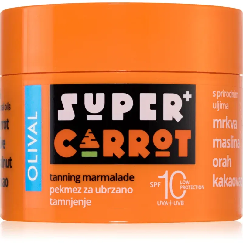 Olival SUPER Carrot Tanning Jam agent pentru accelerarea și prelungirea bronzării SPF 10 100 ml
