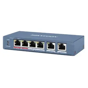Switch Hikvision DS-3E0106HP-E, 4 Porturi, PoE