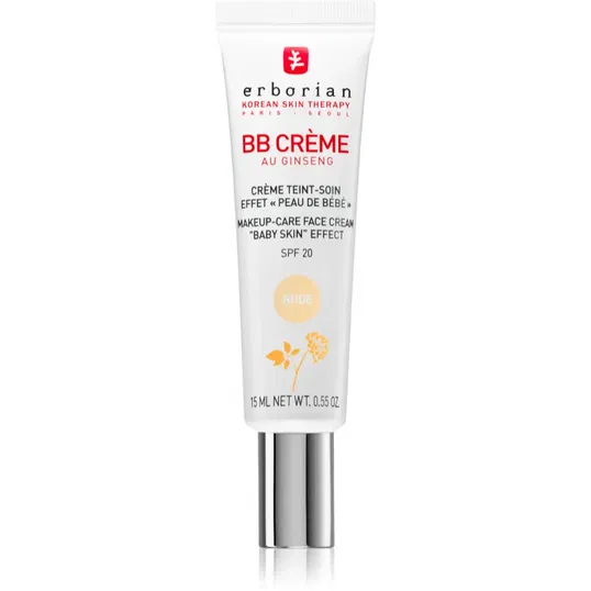 Erborian BB Cream lotiuni tonice pentru piele perfectă în căutarea SPF 20 pachet mic culoare Nude 15 ml