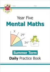 KS2 Mental Maths Year 5 Daily Practice Book: Summer Term, Paperback - CGP Books