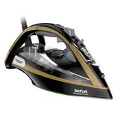 Fier de calcat Tefal Ultimate Pure FV9865, 3000 W, 250 g/min, 350 ml, oprire automata (Negru/Auriu)
