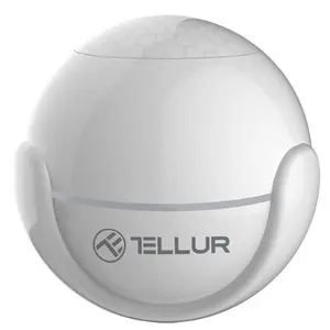 Senzor de miscare WiFi Tellur TLL331121, PIR (Alb)