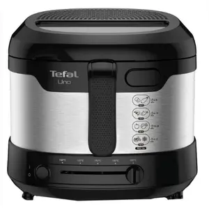 Friteuza Tefal Uno FF215D30, 1 kg, 1.8 l, 150°C-190°C, 4 persoane (Negru/Inox)