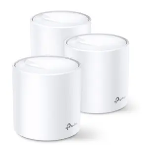 Router Wireless Mesh TP-Link Deco X60, Gigabit, Dual Band, 3000 Mbps, 3 Pack (Alb)