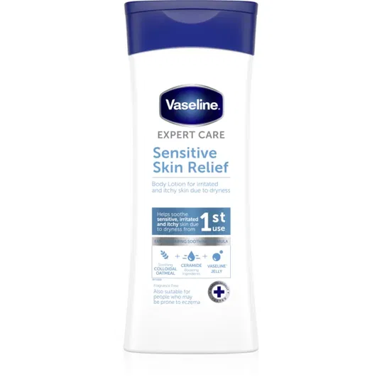 Vaseline Sensitive Skin Relief lotiune de corp hidratant pentru piele uscată și senzația de mâncărime 400 ml