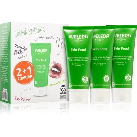 Weleda Skin Food crema universala, hranitoare cu ierburi pentru piele foarte uscata 3x75 ml