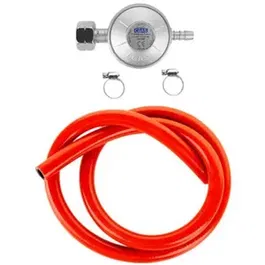 Set reductor Gaz cu furtun Teesa TSA0094, 1 m si coliere