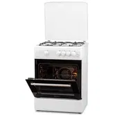 Aragaz LDK 6060 GRAI WH RMV NG, Gaz, 4 Arzatoare, Siguranta, Aprindere electrica (Alb)