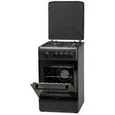 Aragaz LDK 5060 MAT Black RMV NG, Gaz, 4 Arzatoare, Siguranta (Negru)