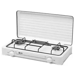Plita de exterior LDK AMORFO 2 WHITE, Gaz, 2 arzatoare (Alb)