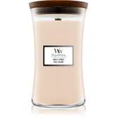 Woodwick White Honey lumânare parfumată cu fitil din lemn 609.5 g