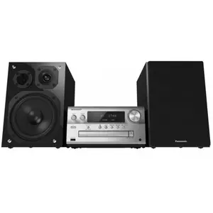 Microsistem audio High-Res Panasonic SC-PMX90EG-S, 120W, BT, USB-DAC, Lincs D-Amp, Difuzoare 3 cai, Optical-in (Argintiu)