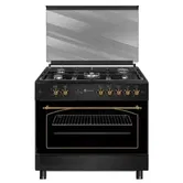 Aragaz rustic Studio Casa Modena, Gaz, 5 Arzatoare, Grill electric, Rotisor, Siguranta (Antracit)