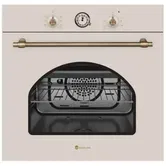 Cuptor incorporabil Studio Casa Dolce Vita Rustic FEDV60BG, Electric, 56 l, 6 functii, Grill, Ventilator, Clasa A (Crem)