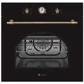 Cuptor incorporabil Studio Casa Dolce Vita Rustic FEDV60NERO, Electric, 56 l, 6 functii, Grill, Ventilator, Clasa A (Negru)