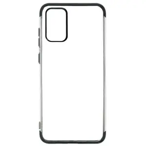 Protectie Spate Just Must Electro Simple JMHESS20PBK pentru Samsung Galaxy S20 Plus (Transparent/Negru)
