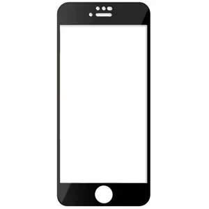 Folie Protectie Sticla Temperata Lemontti LFSTFFSE20BK pentru iPhone SE 2020/8/7 (Transparent/Negru)