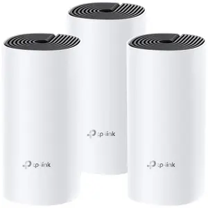 Sistem Wireless Mesh TP-Link Deco M4, Gigabit, Dual Band, 1200 Mbps, Antene interne, 3 Pack (Alb)